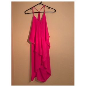 Hot pink dress